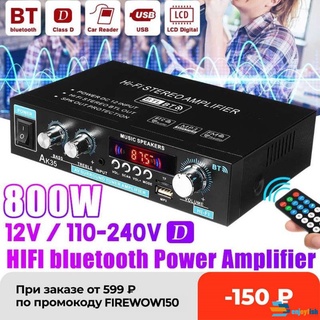 AK35 800W Hogar Amplificadores Digitales Audio 110-240V Bass Potencia Bluetooth compatible Con Amplificador Hifi FM USB Auto Música Subwoofer Altavoces Receptor enjoyfish (1)