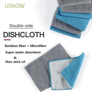 USNOW - trapos absorbentes de microfibra de fibra de bambú de doble cara