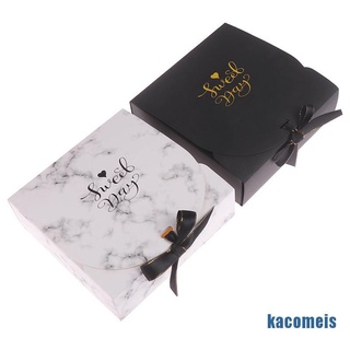 [KACM] Creative Marble Style Gift box Kraft Paper DIY Candy box Valentine's Day Gift OEIS (6)