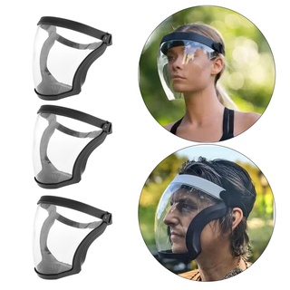 3 piezas de escudos de cara completa para correr, cubriendo claro al aire libre, mujeres, hombres, guardia