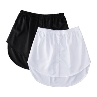 Shebee Splitting moda negro blanco niñas mujeres ajustable capas inferior barrido falso Top/Multicolor (5)