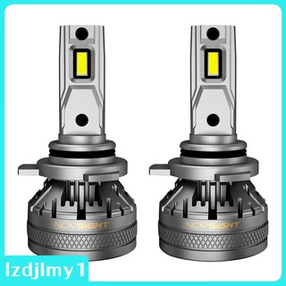 [Limit Time] Kit de faros delanteros LED bombillas 6500K 60W 22000LM Hi-Lo lámpara blanco reemplazar - negro