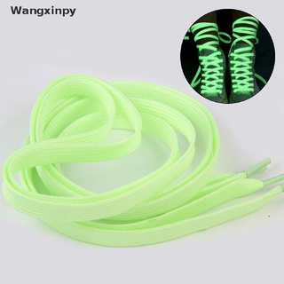 [wangxinpy] 1 par de cordones luminosos planos zapatillas de deporte de lona cordones fluorescentes cordones venta caliente
