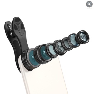 Kit De lentes Apl-Dg7 Apl-Dg7 198 ojo De pez 0.36x Wide Angle Macro Lente Cpl 2x Para Iphone Samsung/Huawei/Xiaomi (4)