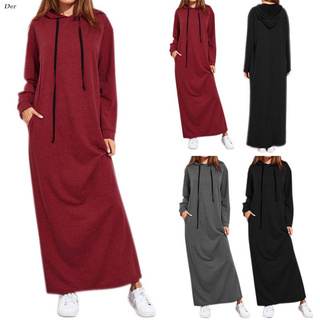 Abrigo/pulóver con capucha/Manga larga/color sólido/justable/holgado/Casual Para otoño/invierno