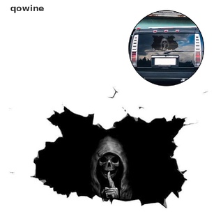 qowine - pegatinas de halloween para pared, diseño de calavera, diseño de ventana de coche