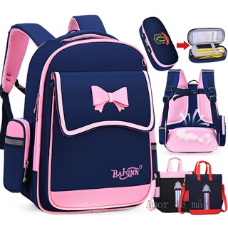 [Amor de mãe]mochila de niña mochila escolar mochilas para niños mochila escolar de 1 grado niños bolsa de libros princesa primaria ortopédica