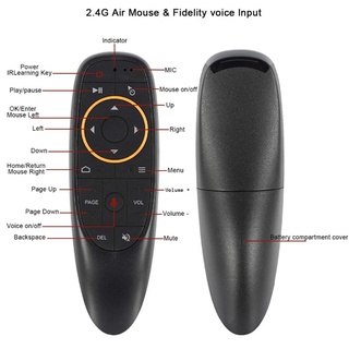 Baishu1 2.4g G10/G10S caja De Tv Por control Remoto Smart Tv Air Mouse Voz (7)