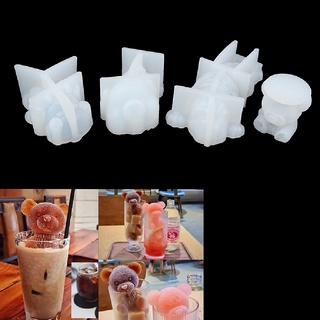 lovezuv 1pc 3d cubo de hielo fabricante de chocolate molde bandeja de helado diy herramienta de silicona molde co