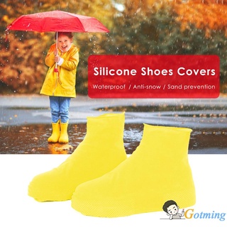 2 pzs zapatos de silicona impermeables para exteriores/días lluviosos/cubiertas de zapatos para botas