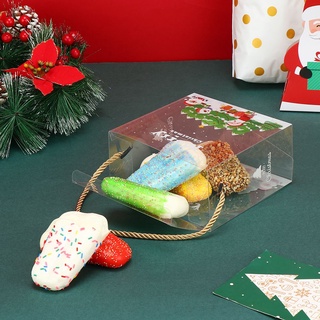 Bolsa De regalo Portátil Transparente De navidad Para dulces/galletas/manchas (6)