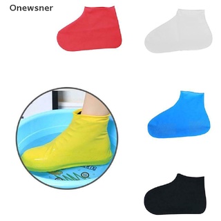 onewsner overshoes rain silicona impermeable zapatos cubre botas cubierta protector reciclable *venta caliente (8)