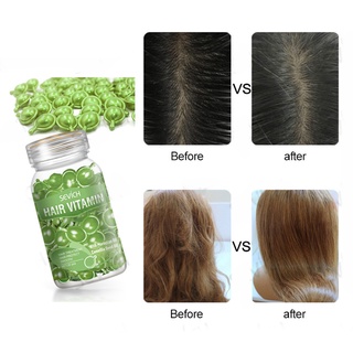 alotoforders11.co 30Pcs/Set Repair Hair Vitamin Moisturizing Hairs Natural Smooth Silky Capsule Keratin Complex Hair Care Oil for Female (8)