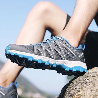 37--44 Unisex al aire libre zapatos de senderismo para adultos escalada zapatos de montaña antideslizante absorción de golpes de corte bajo Aqua zapatos wTTq (3)