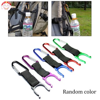 mosquetón de camping botella de agua hebilla gancho titular clip para camping senderismo supervivencia herramientas de viaje