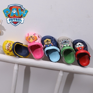 PAW PATROL Patrulla canina de dibujos animados niño niñas zapatos de los niños zapatos de interior antideslizante hogaresandales agujero zapatos fuera bebé usando zapatos de playa