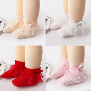 ^^ Coolparty^ lindos calcetines con volantes y encaje De algodón Para bebé/niña/fiesta
