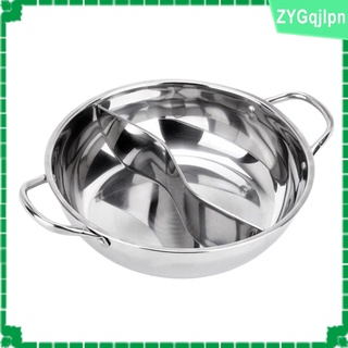 olla caliente china de acero inoxidable de doble sitio utensilios de cocina fácil de limpiar