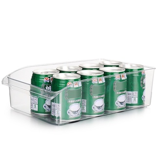 Caja de almacenamiento pequeña para botellas de bebidas, caja de almacenamiento para refrigerador, caja de almacenamiento transparente (2)