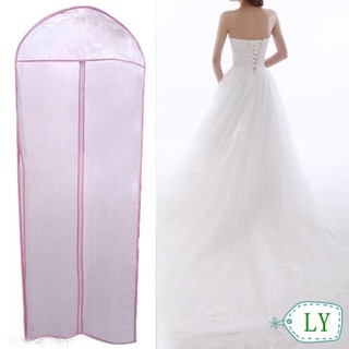 Ly 155 cm de almacenamiento de ropa vestido de novia cubierta de cremallera bolsa impermeable útil caliente vestido de novia portador