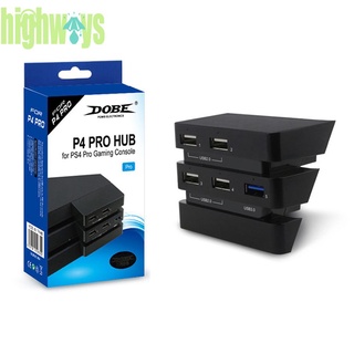 Multi-Función de plástico 5 puertos USB Hub 3.0 y 2.0 consola de juegos extender adaptador USB para PS4 Pro consola