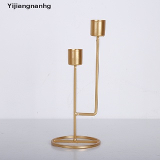 Yijiangnanh Metal Candle Holder Simple Golden Wedding Decoration Bar Party Living Room Hot (5)