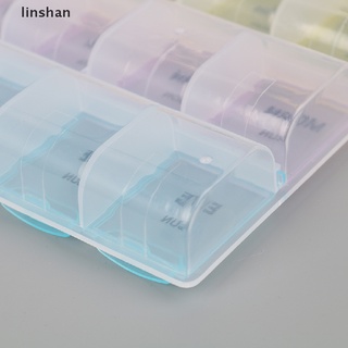 [linshan] 7 días 21 compartimentos tapa tableta píldora caja titular de la medicina contenedor caso [caliente] (4)