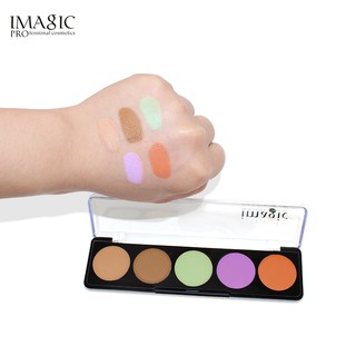 IMAGIC 5 colores maquillaje de larga duración impermeable camuflaje crema paleta corrector Facial (7)