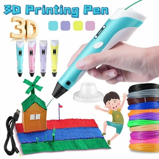 2020 NEW 3D Pen Digital Display Intelligent 3D Printing Pen Making Doodle Arts & Crafts USB Cable+FREE Filament