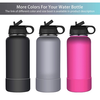CHOOKEY Water Bottle Accessories Boot for Bottle Sports Cup Cover Anti-Slip Water Bottle Cover Silicone Outdoor 12-18-21-24OZ Bottle Protective Bottom Sleeve (4)