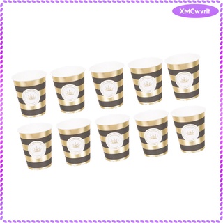 10 piezas desechables tazas de papel vajilla bebidas taza suministros para fiesta de navidad (3)
