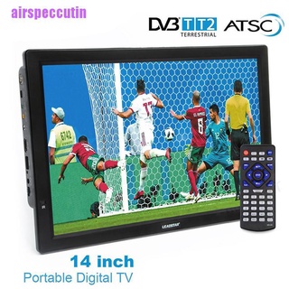 [airspeccutin] TV portátil HD de 14 pulgadas DVB-T2 ATSC Digital analógica TV Mini coche pequeño TV