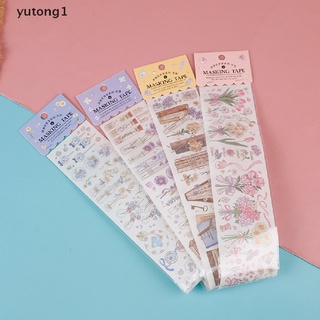【yutong1】 Flower Book Washi Tape Paper Masking For DIY Diary Scrapbooking Decoration .