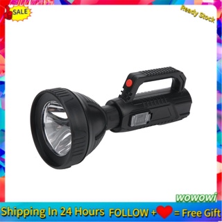 Wowowi linterna de mano LED al aire libre Super brillante antorcha USB recargable lámpara de Camping