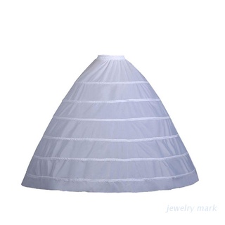 Judío vestido de novia falda apoyo disfraz enagua Slip grande 6-Hoops sin hilo enaguas para novia mujeres