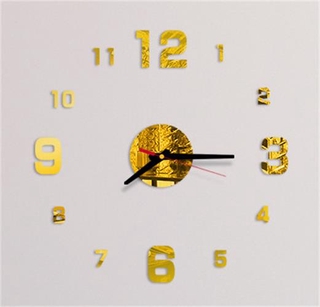 Reloj De Pared Grande Silencioso No Ticking Cocina WallClocks Espejo Sin Marco Kit De Pegatina En 3D Acrílico Diy Relojes Para El Hogar Sala De Estar Dormitorio Decoración De Oficina (6)