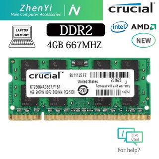 Memoria RAM para portátil de 4 gb DDR2 667MHz PC2-5300S 2Rx8 CL5 SODIMM