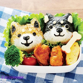 (accesorios de vehículos) profesional 5 unids/set lindo perro sushi nori bola de arroz molde de cocina diy bento press maker