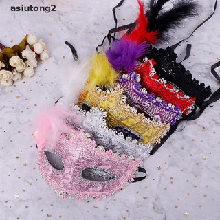 (asiutong2) Nueva moda máscara de ojos de encaje veneciano mascarada bola de Halloween fiesta vestido de lujo my