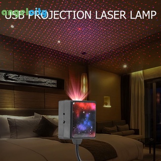 (Angelcity) USB proyección láser luces de navidad lámpara de noche dormitorio coche decoración