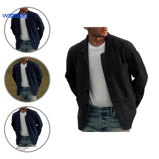 Wintergift Casual hombres chaqueta de pie cuello de invierno chaqueta Vintage para uso diario