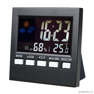 1 pza termómetro para estación meteorológica con pantalla a color/memoria de temperatura htc-1 sn192