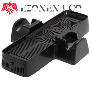 ezonen4 ventilador de refrigeración con soporte de doble dock para control de juegos xbox 360