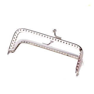 oua 1PC cuadrado Metal marco beso broche para asa bolsa monedero 10 cm DIY accesorios (1)