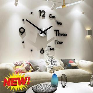 diseño moderno reloj reloj grande relojes de pared 3d diy acrílico espejo mecanismo pegatinas hogar sala de estar decoración