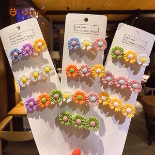Korean INS Style Fashion Little Daisy Hair Clips / Baby,Children,Kids,Girls Sweet Candy Color BB Hairpin / Women Daily Elegant Snap Barrette Hair pins / Girls Basic Trendy Hair Accessories