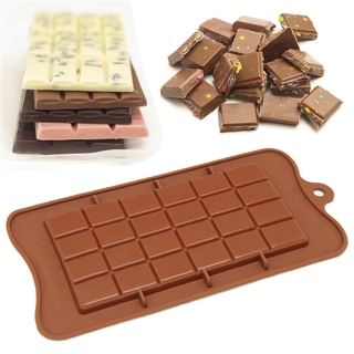 moldes de silicona marrón break-apart chocolate protein and energy bar
