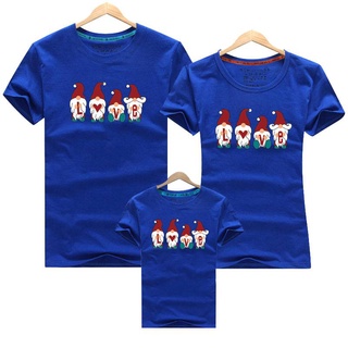 Santa Claus feliz navidad familia coincidencia camiseta encantadora mamá papá bebé traje madre hija hijo niña niños ropa