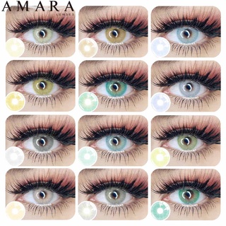 lentes de contacto amara 1 par = 2 pzs lentes de contacto de color de la serie brazilgirl/cosméticos