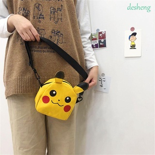 Desheng Mini monedero/tarjetero/bolso bandolera Go Pokemon Pikachu/Bolsa De hombro Multicolor